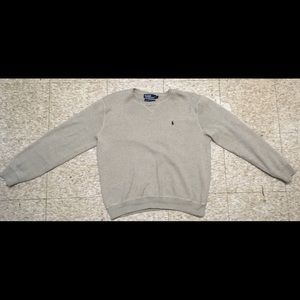 Large Beige w/ Green logo Ralph Lauren Sweater